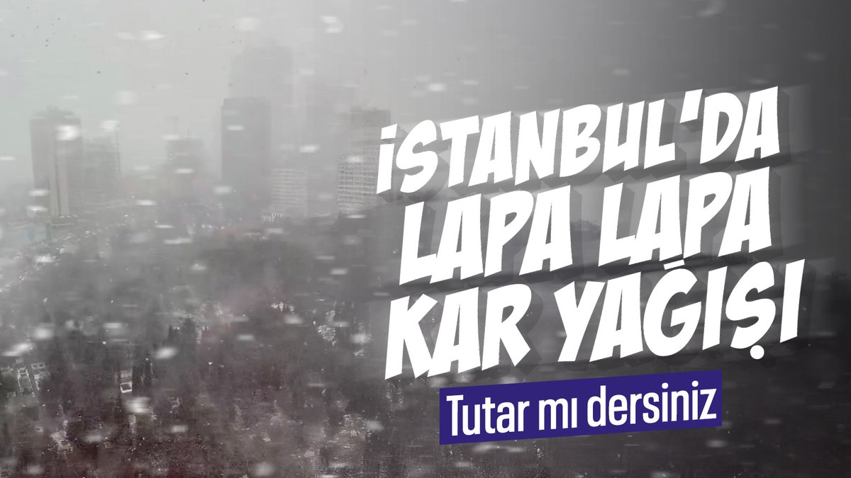 İstanbul’da kar yağışı etkili oluyor