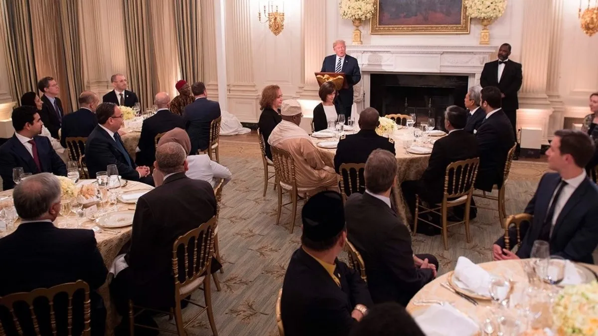 ABD Başkanı Trump’tan Müslümanlara teşekkür: Beyaz Saray’da iftar verdi