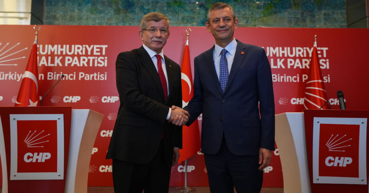 CHP Genel Başkanı Özel, Gelecek Partisi Genel Başkanı Davutoğlu ile görüştü: